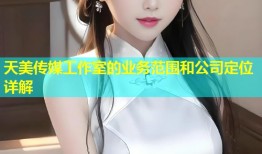天美传媒工作室的业务范围和公司定位详解