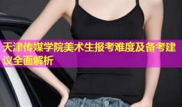 天津传媒学院美术生报考难度及备考建议全面解析