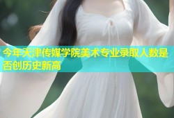 今年天津传媒学院美术专业录取人数是否创历史新高